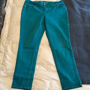 Old Navy Turquoise Rockstar Skinny Jeans